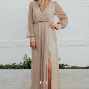 BALTIC BORN ABIGAL SPARKLE GOWN SZ SMALL